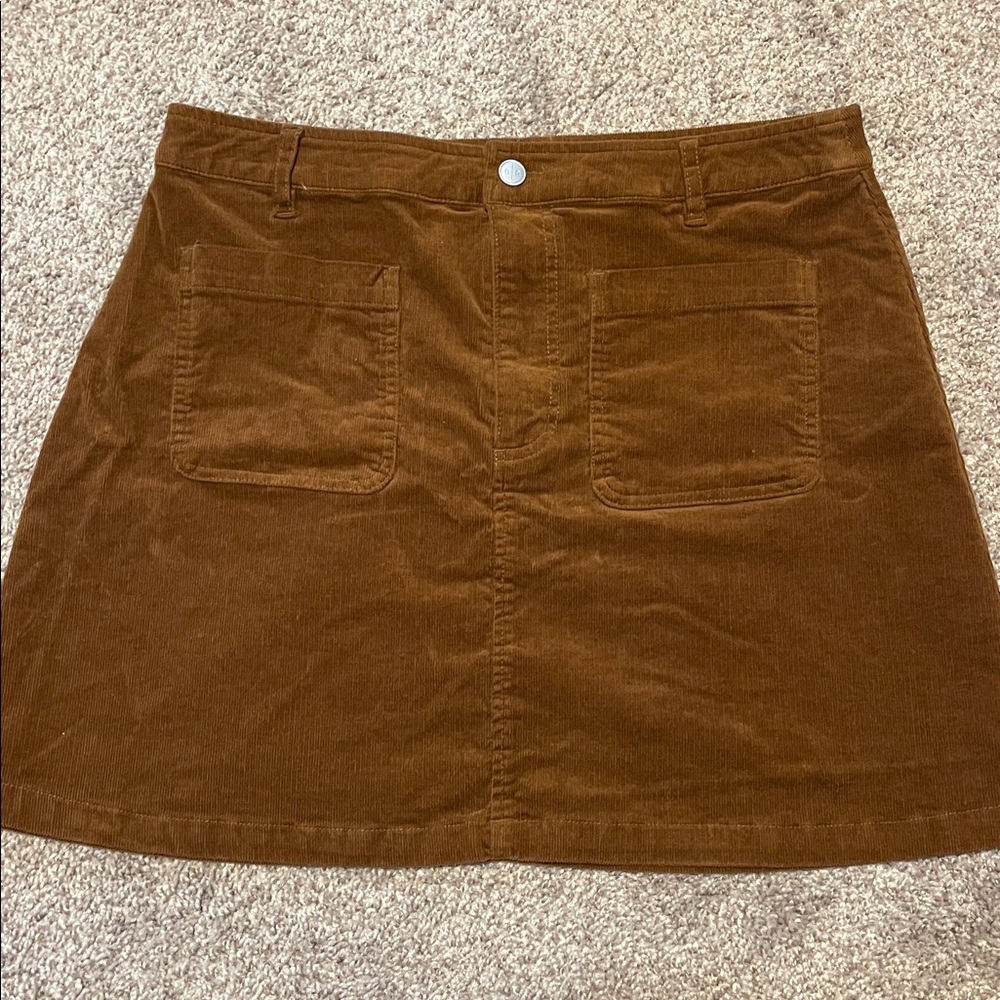 BP by Nordstrom brown Corduroy Skirt
